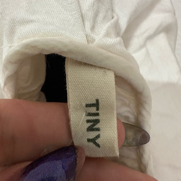 Anthropologie Tiny Embroidered Belted Ivory Shirt Dress -
size Medium - Picture 5 of 10